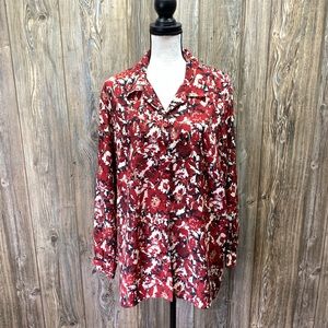 Donnkenny print blouse